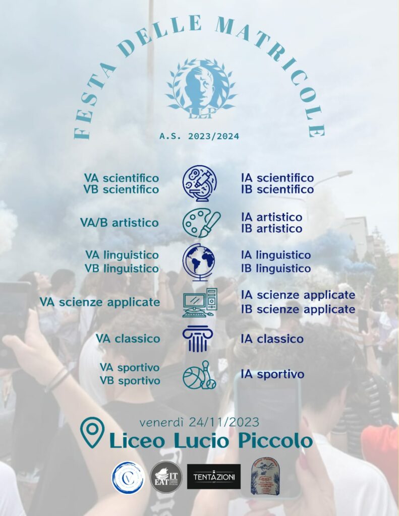 Festa delle Matricole A.S. 2023/2024 - Locandina