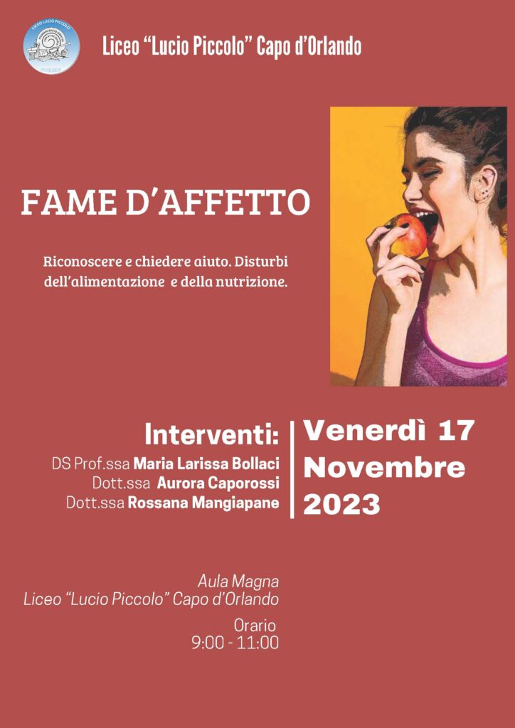 Seminario Fame d'affetto - Locandina